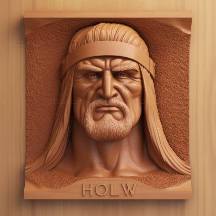 Characters (st Hulk Hogan 1, HERO_2697) 3D models for cnc